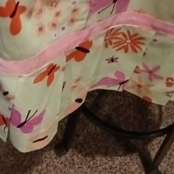 FINAL PRICE Lilly Pulitzer t-strap floral/butterfly print dress w pleated hem - Picture 8 of 16